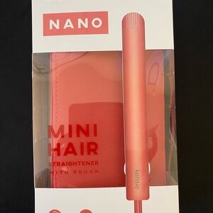 Kensie Nano Mini Hair Straightener - Vibrant Red